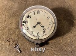 Vintage General Electric CS-9 Ship's Clock. Working & In Great Condition