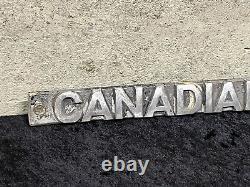 Vintage General Electric Canadian GE Train Or Electric Motor Nameplate Plaque