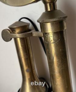 Vintage General Electric Company Brass Candlestick Telephone Rotary Dial