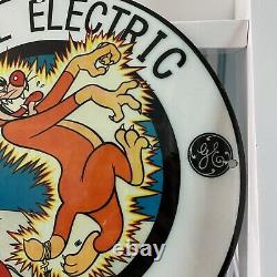 Vintage General Electric Company Porcelain Sign Gas Oil Energy Light Pump Plate
