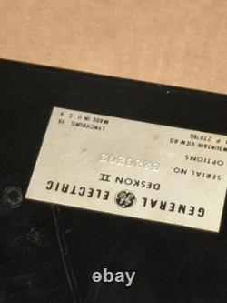 Vintage General Electric Deskon II With Microphone Movie Prop Time Piece Unteste