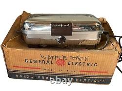 Vintage General Electric EXCELLENT Waffle Maker Grill Model # 179G40 with box VTG