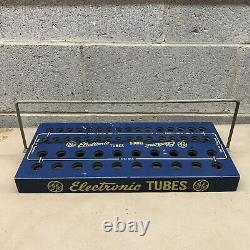 Vintage General Electric Electronic Tubes Display Caddy Sign