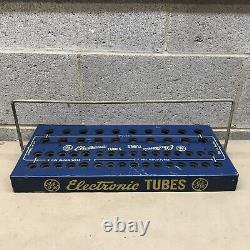 Vintage General Electric Electronic Tubes Display Caddy Sign