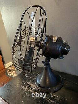 Vintage General Electric Fan Vortalex Oscillating GE Art Deco Fan READ