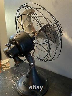 Vintage General Electric Fan Vortalex Oscillating GE Art Deco Fan READ