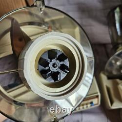 Vintage General Electric Food Processor and Blender with Attachments 1970's
