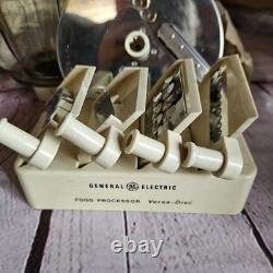 Vintage General Electric Food Processor and Blender with Attachments 1970's