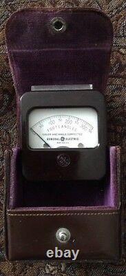 Vintage General Electric Foot Candles Meter Made in U. S. A
