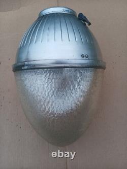Vintage General Electric Form 207 Deep Bowl Street Light Globe Assembly 1940's