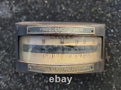 Vintage General Electric Frequency Meter #N. P 4777-E 4777-H Type H-5