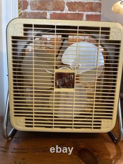 Vintage General Electric Frigid 14 Inch Box Fan Metal Blade Withbox PC-14-3G Mint