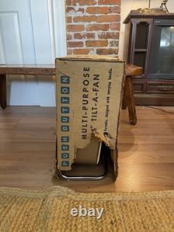 Vintage General Electric Frigid 14 Inch Box Fan Metal Blade Withbox PC-14-3G Mint