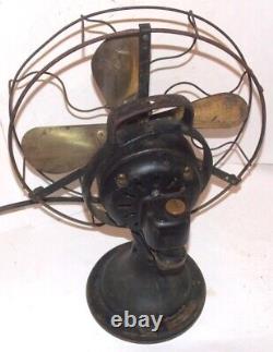 Vintage General Electric GE 12 3 Speed Oscillating 4 Blade Fan 75423 USA Used