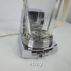 Vintage General Electric GE 22BL2 Two Speed Blender Chrome Oval Glass Jar