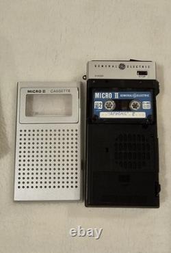 Vintage General Electric GE 3-5330A Micro II Cassette Recorder