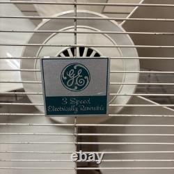 Vintage General Electric GE 3-Speed Electrically Reversible Box Fan. Works great