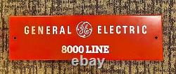 Vintage General Electric GE (8000 LINE) Metal 19.25 X 5.75