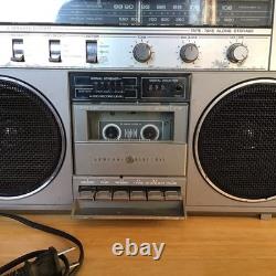 Vintage General Electric GE Boombox AM/FM Cassette RADIO 3-5257A Working 1980's