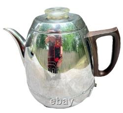 Vintage General Electric GE Coffee Percolator 33P30 made in USA 1950 MCM WORKS