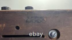 Vintage General Electric GE E-72 Tube Radio Wooden Cabinet 1930s Powers On