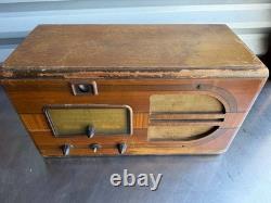 Vintage General Electric GE F-80 Tube Radio Wood Tabletop AM Radio 1930 Untested Vintage General Electric GE F-80 Tube Radio Wood Tabletop AM Radio 1930 Untested