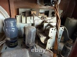 Vintage General Electric GE F-80 Tube Radio Wood Tabletop AM Radio 1930 Untested