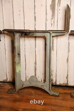 Vintage General Electric GE Industrial cast iron table legs base workbench desk