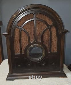 Vintage General Electric GE K-64 Cathedral Radio Cabinet 1930s Parts Restoration