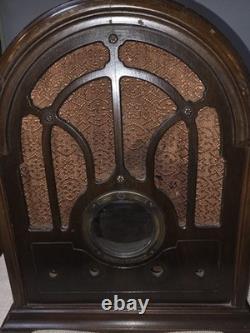 Vintage General Electric GE K-64 Cathedral Radio Cabinet 1930s Parts Restoration