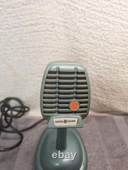 Vintage General Electric GE Model CR88B Desk Microphone Stand Blue Shure Bro S36