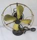 Vintage General Electric Ge Oscillating Fan 12 Brass Blade