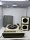 Vintage General Electric (ge) P350j Stereophonic Portable Record Player With Speak