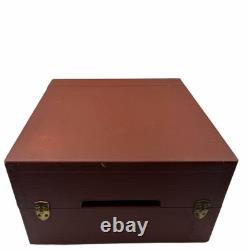 Vintage General Electric GE RP-1112A Portable Record Player Turntable Radio Work