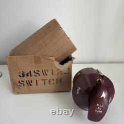 Vintage General Electric GE Switch 30A 250V 50A 125VAC Knob 2231598 Heating Dial