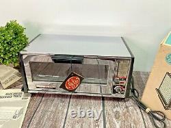 Vintage General Electric GE Toast-R-Oven Chrome Toaster Deluxe KING Size T-94