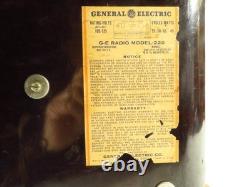 Vintage General Electric GE Tube Radio AM/Shortwave, Working, RARE