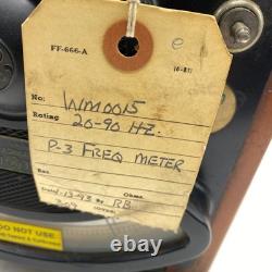 Vintage General Electric GE Type WM Portable Frequency Meter Model WM 00015
