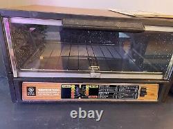 Vintage General Electric GE Versatron 1000 toaster Oven Wood/Chrome with manual
