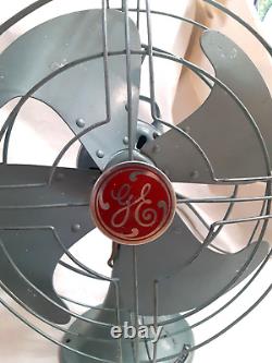 Vintage General Electric GE Vortalex 16 Industrial Fan Oscillating 3 spd. Video