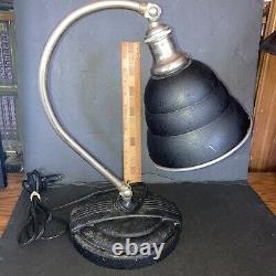 Vintage General Electric Industrial Infrared Articulating Table Lamp made in USA