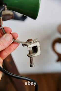 Vintage General Electric Industrial Light Drafting Desk Lamp Workbench Task Shop