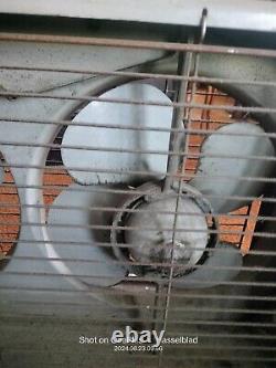 Vintage General Electric Industrial Metal Double Box Fan AS-IS