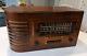 Vintage General Electric J-64 Wood Table Tube Radio 1940's Broadcast & Shortwave