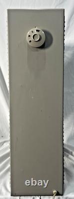 Vintage General Electric Metal Box Fan 3 Speed MCM Beige White Works