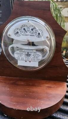 Vintage General Electric Meter Lamp Man Cave, Meter works, New Socket, Shade