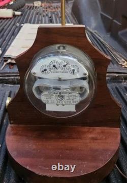 Vintage General Electric Meter Lamp Man Cave, Meter works, New Socket, Shade