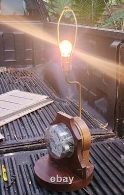 Vintage General Electric Meter Lamp Man Cave, Meter works, New Socket, Shade
