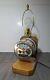 Vintage General Electric Meter Table Lamp Dial Spins! (see Video) Steampunk
