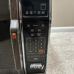 Vintage General Electric Microwave Woodgrain J ET106 0A2 1980s Tested Working